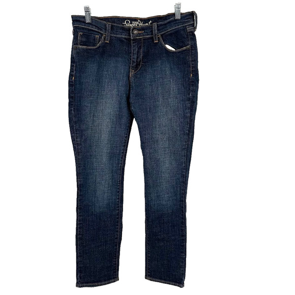 Old Navy Denim - Old Navy Sweetheart Women’s Jeans Size 6 Short Dark Wash Blue Denim